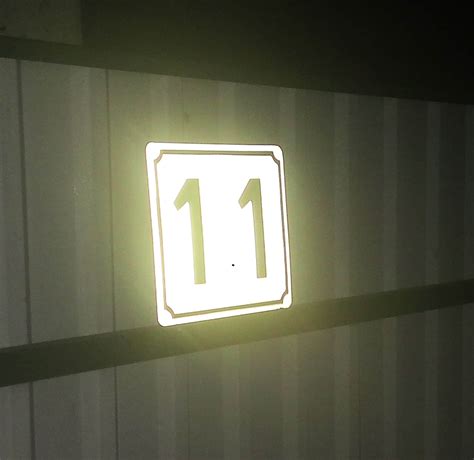 reflective numbers for sign